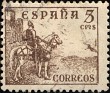 Spain - 1937 - Cid & Isabel - 5 CMS - Sepia - Spain, Warrior, Heroe, Animal, Horse - Edifil 816 - El Cid Campeador - 0
